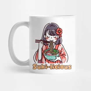 Ramen Life Delicious food Kimono girl Mug